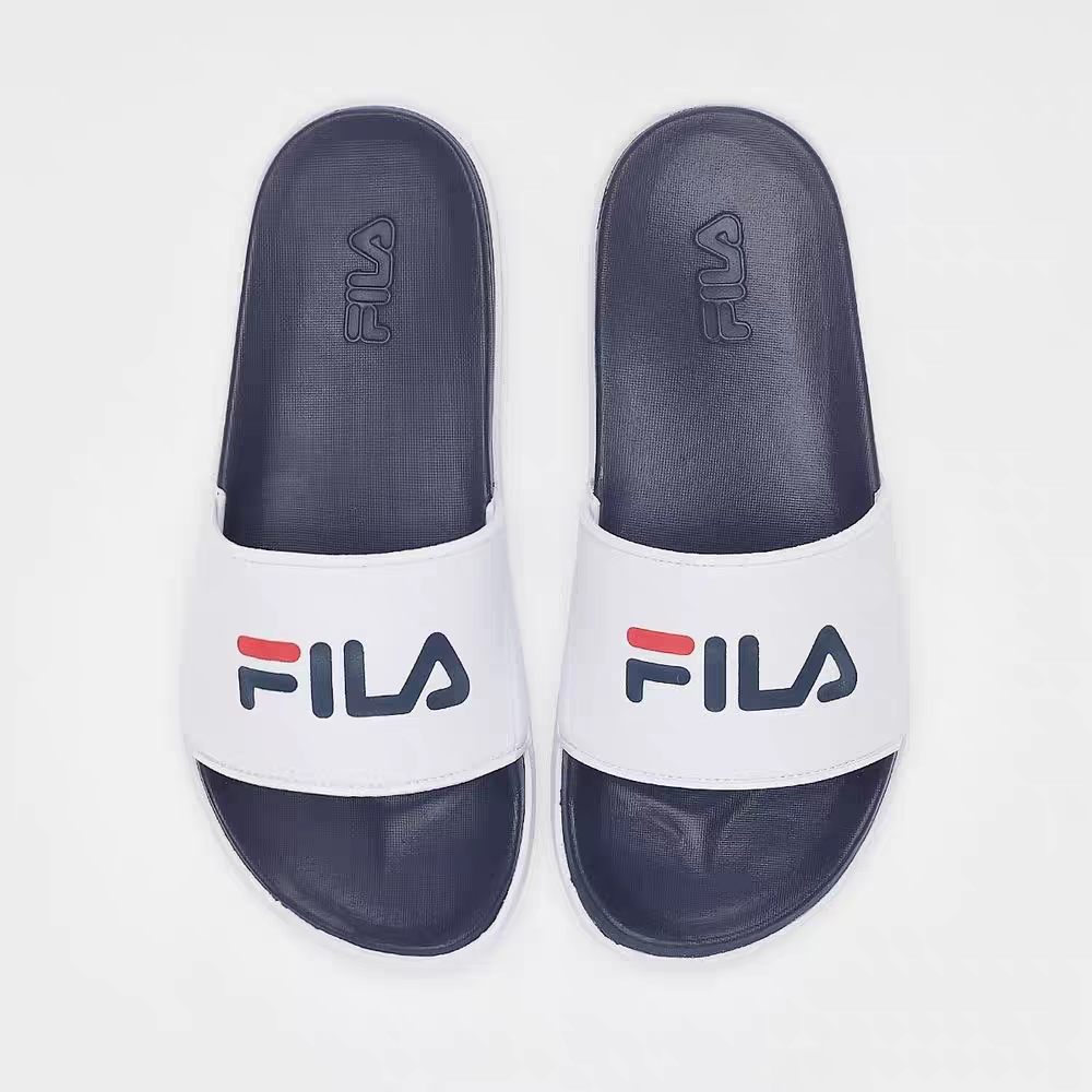 【ของแท้ 100%】FILA  Fila อย่างเป็นทางการของชายและหญิงรองเท้าแตะแพลตฟอร์มพื้นรองเท้าแตะสบาย ๆ รองเท้าชายหาด