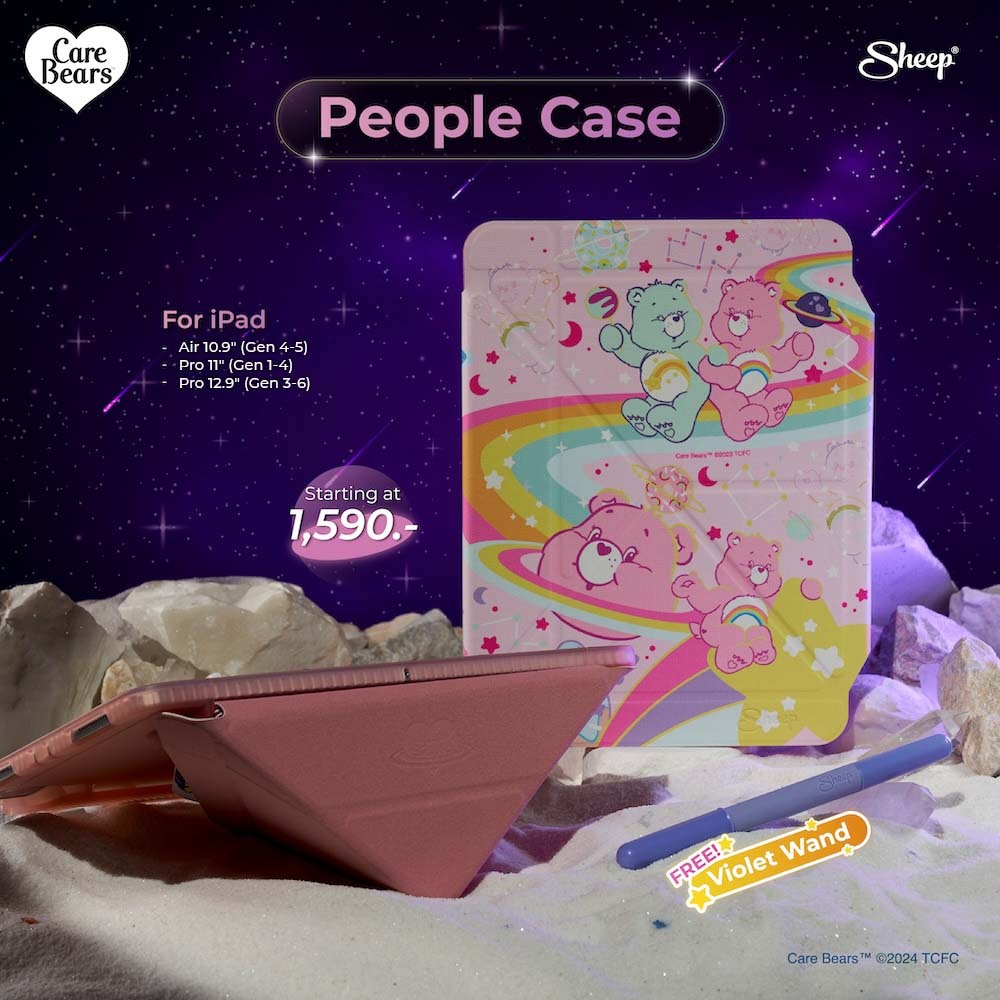 [People Explorer] Care Bears Cosmic Limited Collection:People เคสสำหรับไอแพด Pro11M1-M2/Air4-6/Pro12.9/Gen10 ลายแคร์แบร์