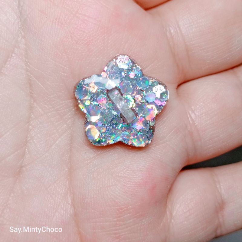 ♡●◌｡. buckle ｡.｡:∞♡* Bling Bling | บัคเคิ้ล ติดมือถือ ติดสายห้อยโทรศัพท์ กลิตเตอร์โฮโลแกรม พร้อมกาว (ส่งภายใน 1-2 วัน)