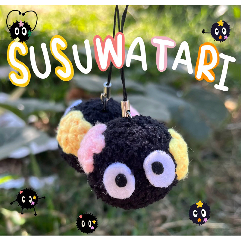 Susuwatari keychain ⭐️ พวงกุญแจน้องฝุ่น 5*4 ซม.