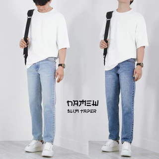 NAMEW Slim Taper Jeans กางเกงยีนส์ทรงสลิมพอดีข้อเท้า