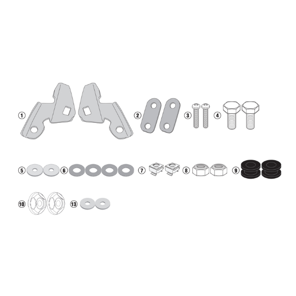 GIVI D1163KIT อุปกรณ์ติดตั้งชิลด์ GIVI เฉพาะรุ่น