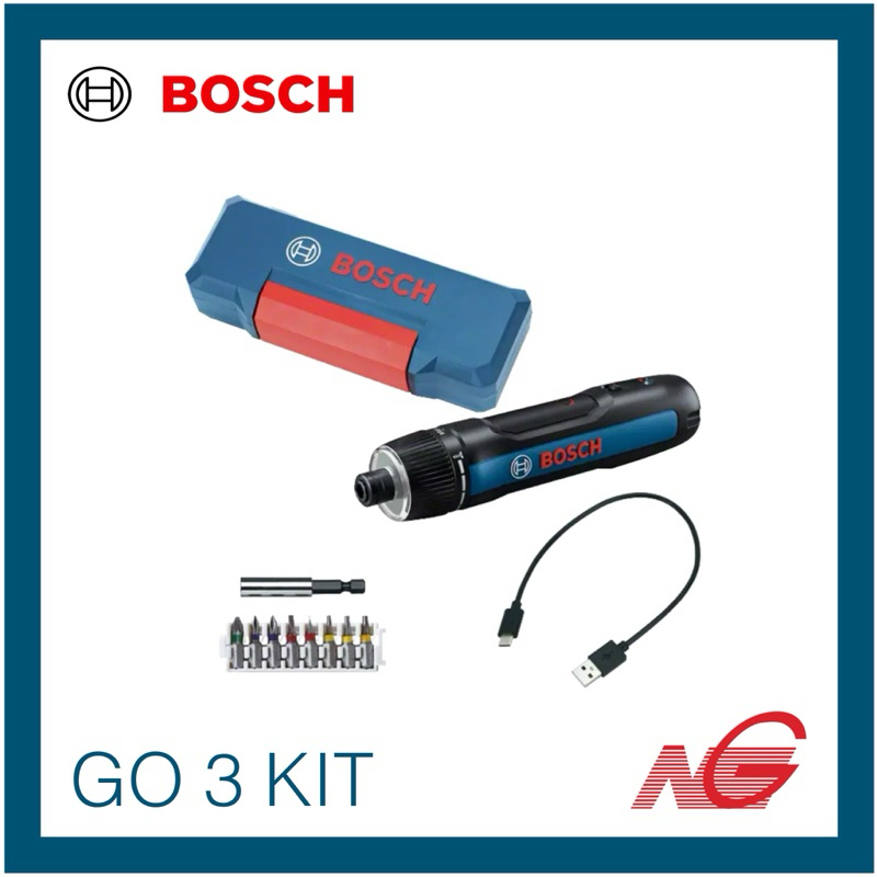 BOSCH บ๊อช ไขควงไร้สาย Bosch 3.6V GO 3 Solo 06019H2280 , KIT 06019H2281 ราคาต่อ 1 ชุด