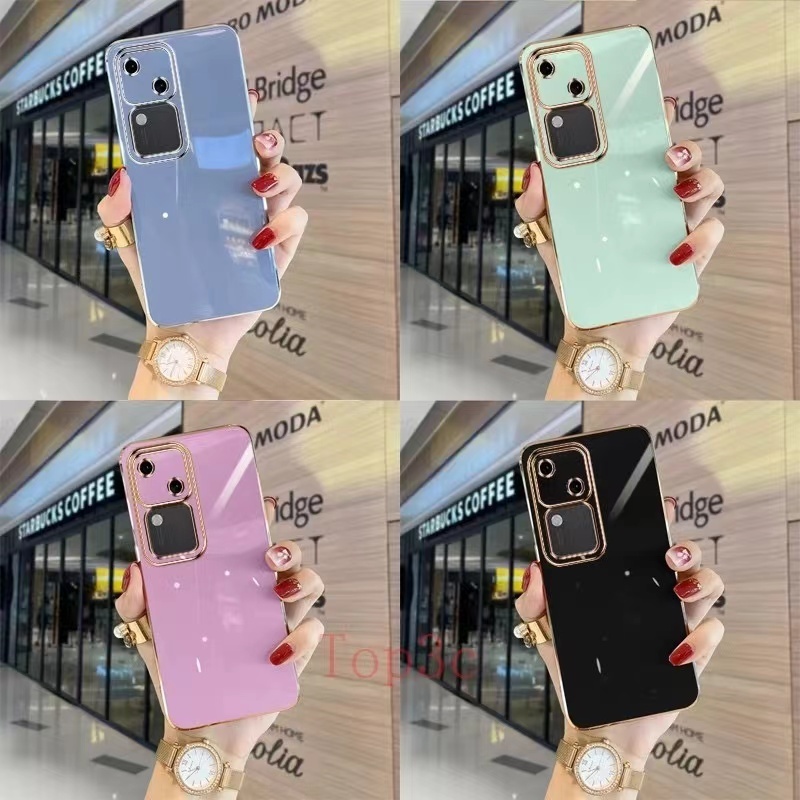 เคส TPU ขอบตรง Vivo V30 Pro กันกระแทก For วีโว่ V30 วีโว่ V30pro