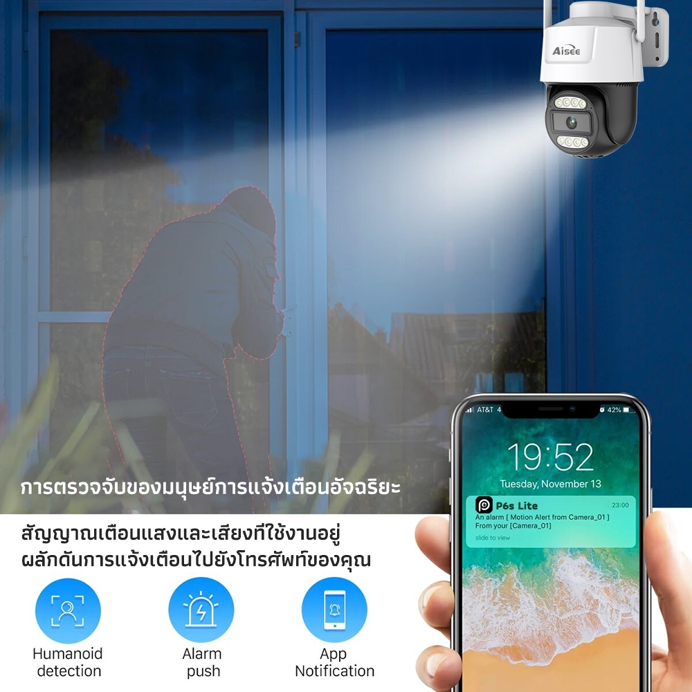 กล้องวงจรปิดใส่ซิม 4K กล้องวงจรปิด 4G ดูระยะไกล กลางแจ้ง กันน้ำ ราคาพิเศษ 2WayVoice หมุน 355 องศา