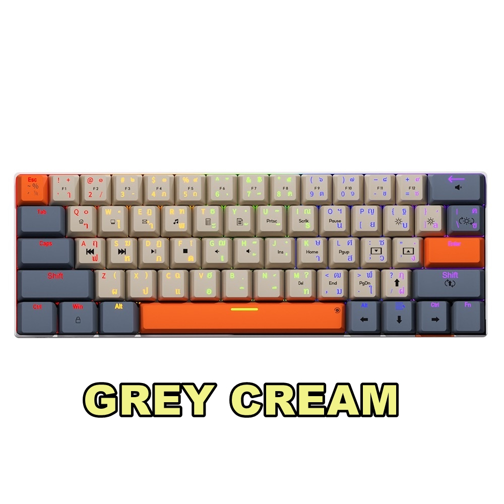 คีย์บอร์ด Neolution E-Sport PATHEON Gaming 60% Keyboard Mechanical JiXian Brown Switch คีบอร์ดเกมมิ่ง ประกันศูนย์ 2 ปี