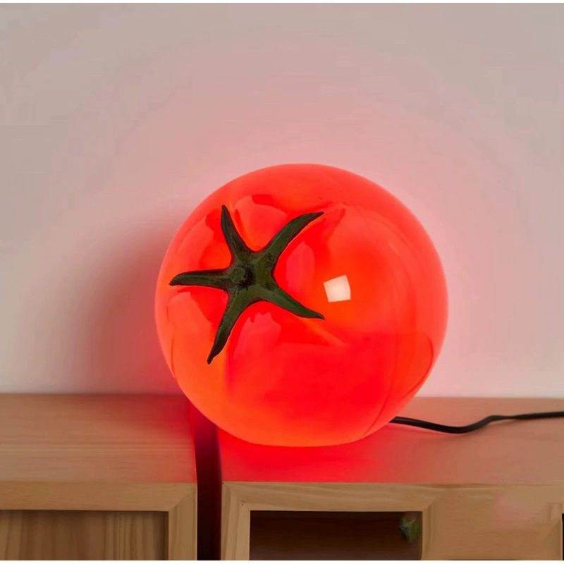 Red Tomato Lamp โคมไฟมะเขือเทศ สีแดง