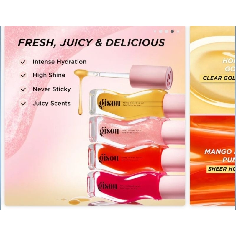 พรี Gisou Lip Oil 8 ml honey infused