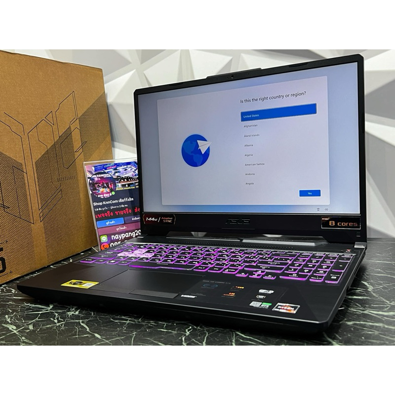 ASUS TUF GAMING A15 FA506ICB-HN103W ของใหม่แกะกล่อง Free Ram 8 GB