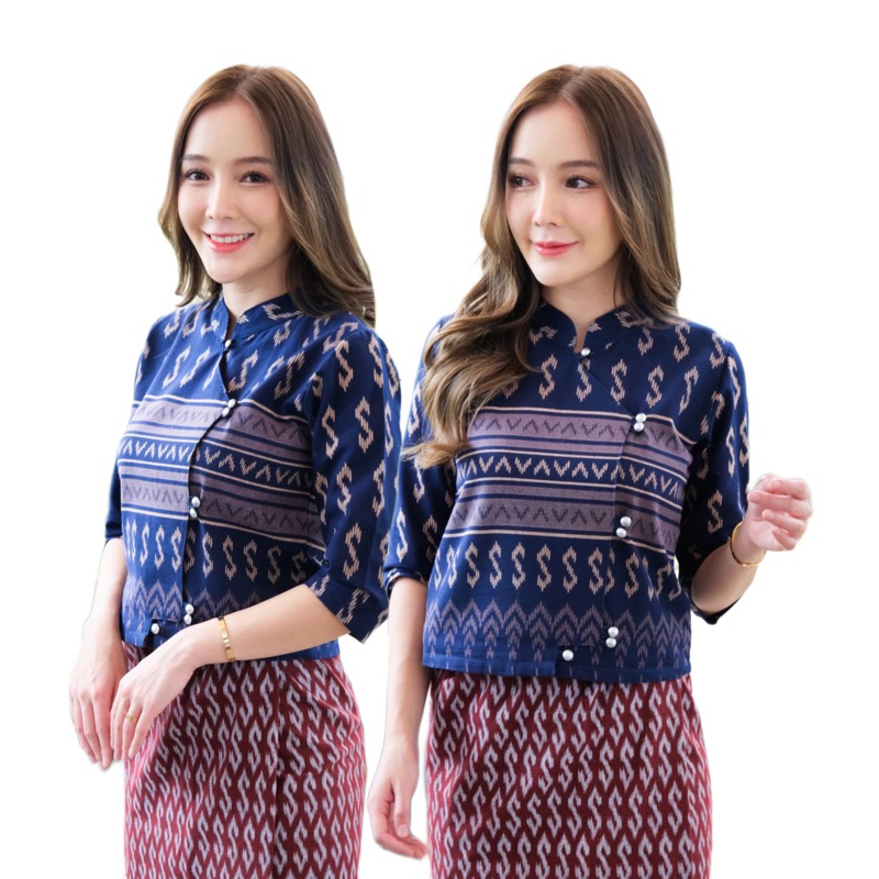 เสื้อพื้นเมืองผู้หญิงลายขอ