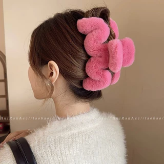 กิ๊บหนีบผม รุ่นขนเฟอร์ กิ๊บหนีบผมเกาหลี ขนาด14CM. รหัสY43