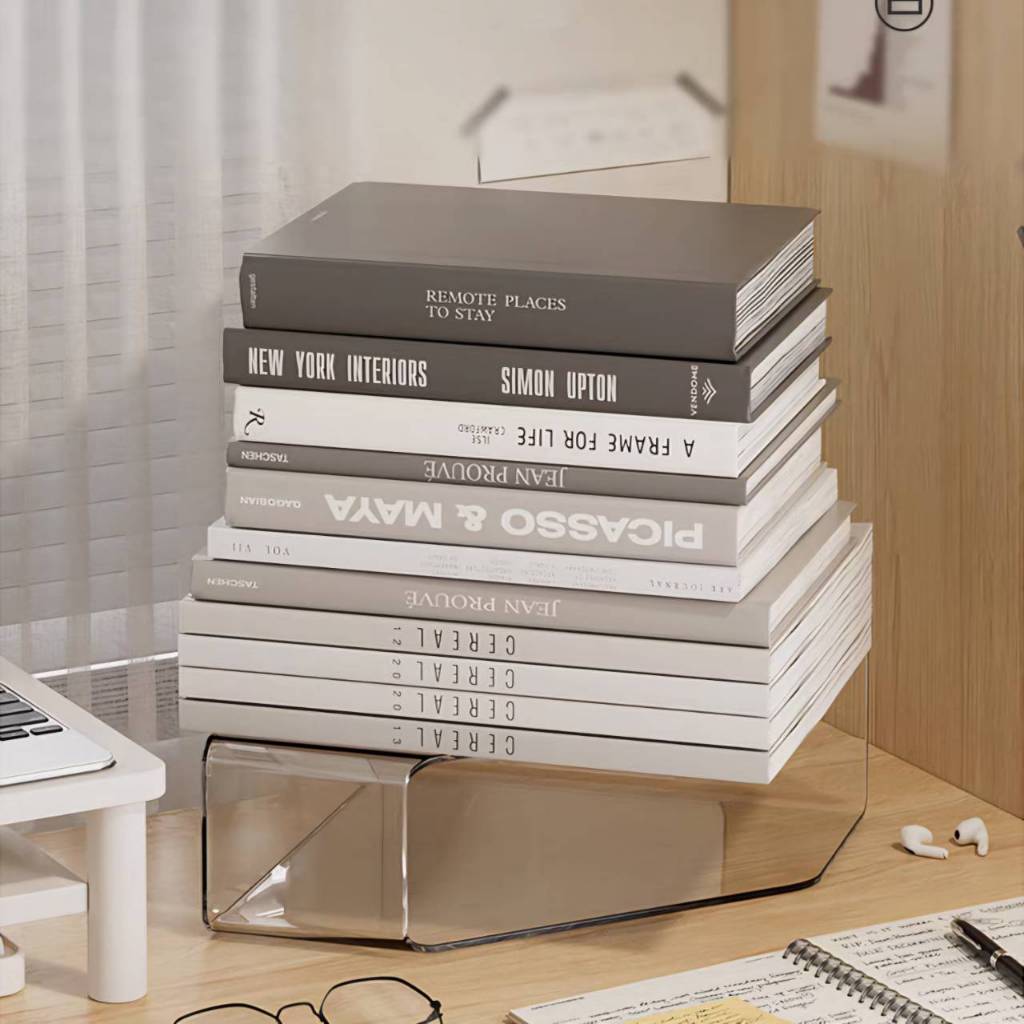 🥝 แถมสติ๊กเกอร์🥝 กล่องหนังสือ กล่องเอกสารอะคริลิคใส อุปกรณ์จัดเก็บเอกสาร ใส่A4ได้