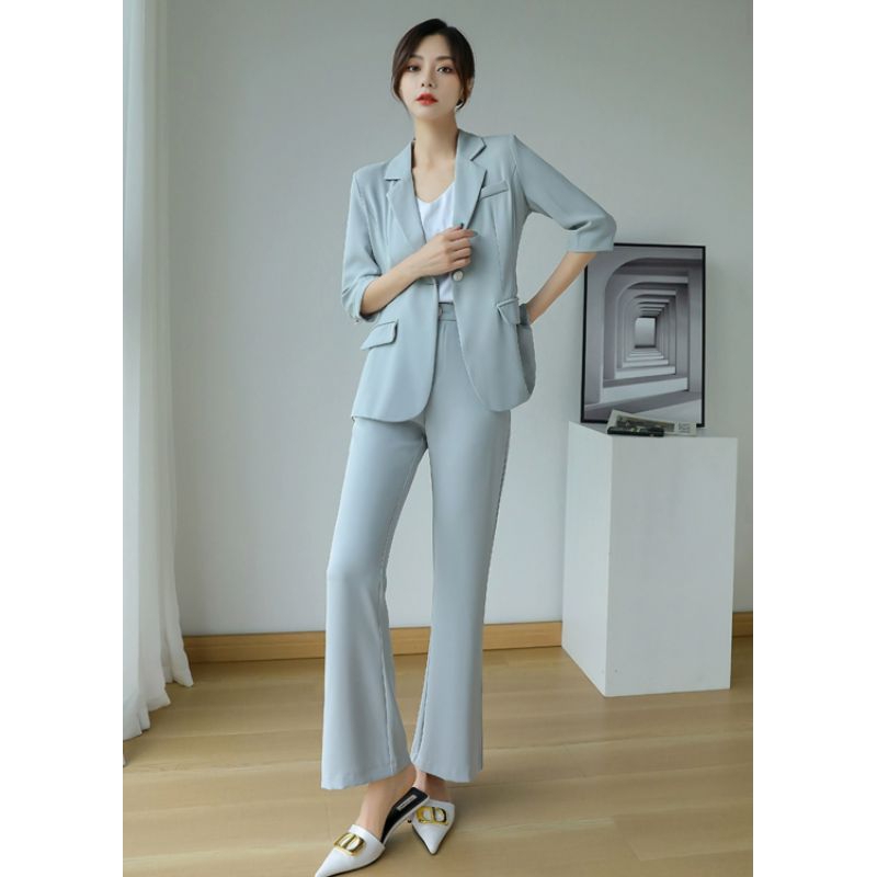 ชุดเซ็ทสูทงานไฮเอนด์ นำเข้าสไตล์เกาหลี M-XL (พร้อมส่ง)