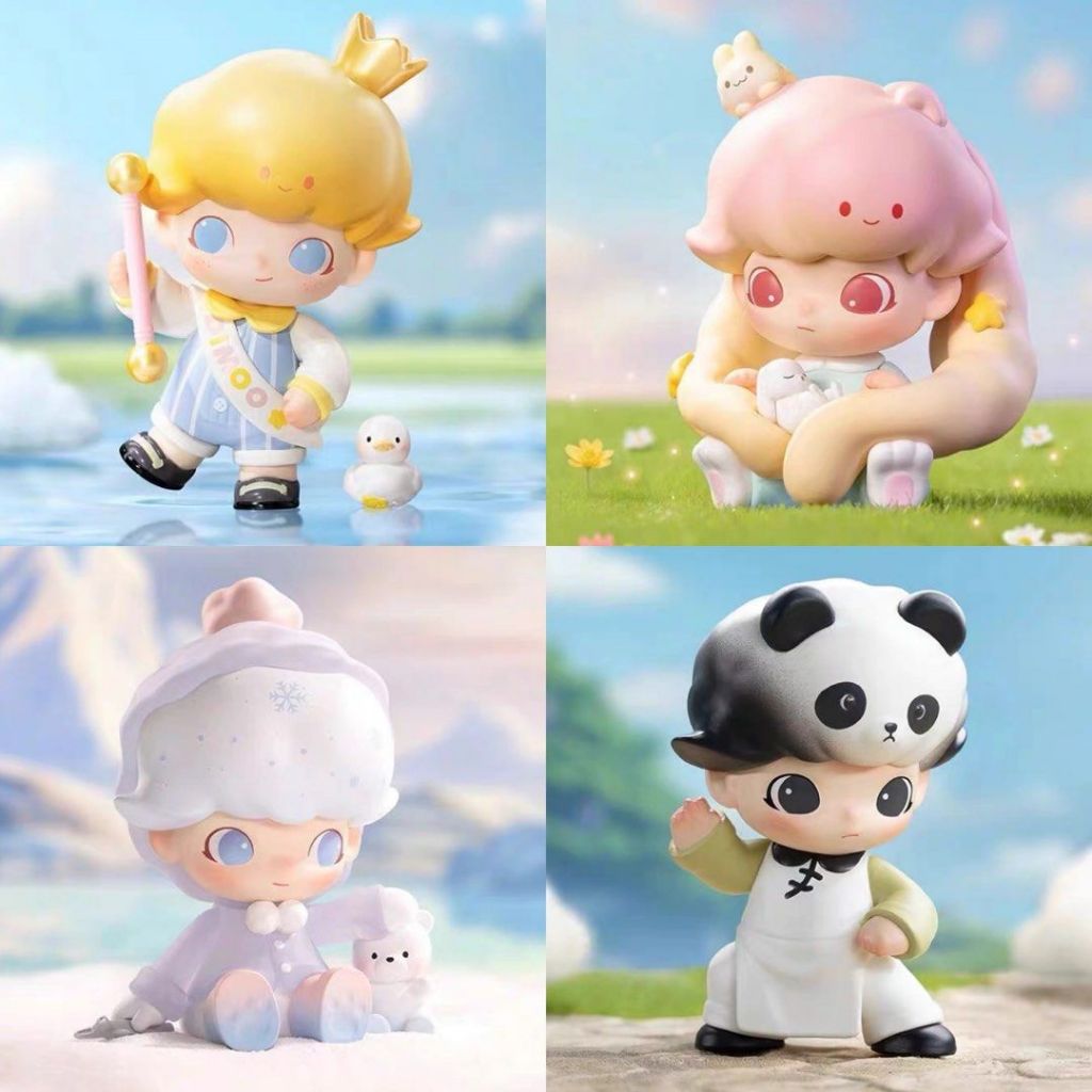 POP MART DIMOO Animal Kingdom Series Figures ดีมู่ ของแท้ กล่องสุ่ม ฟิกเกอร์ โมเดล Blind box