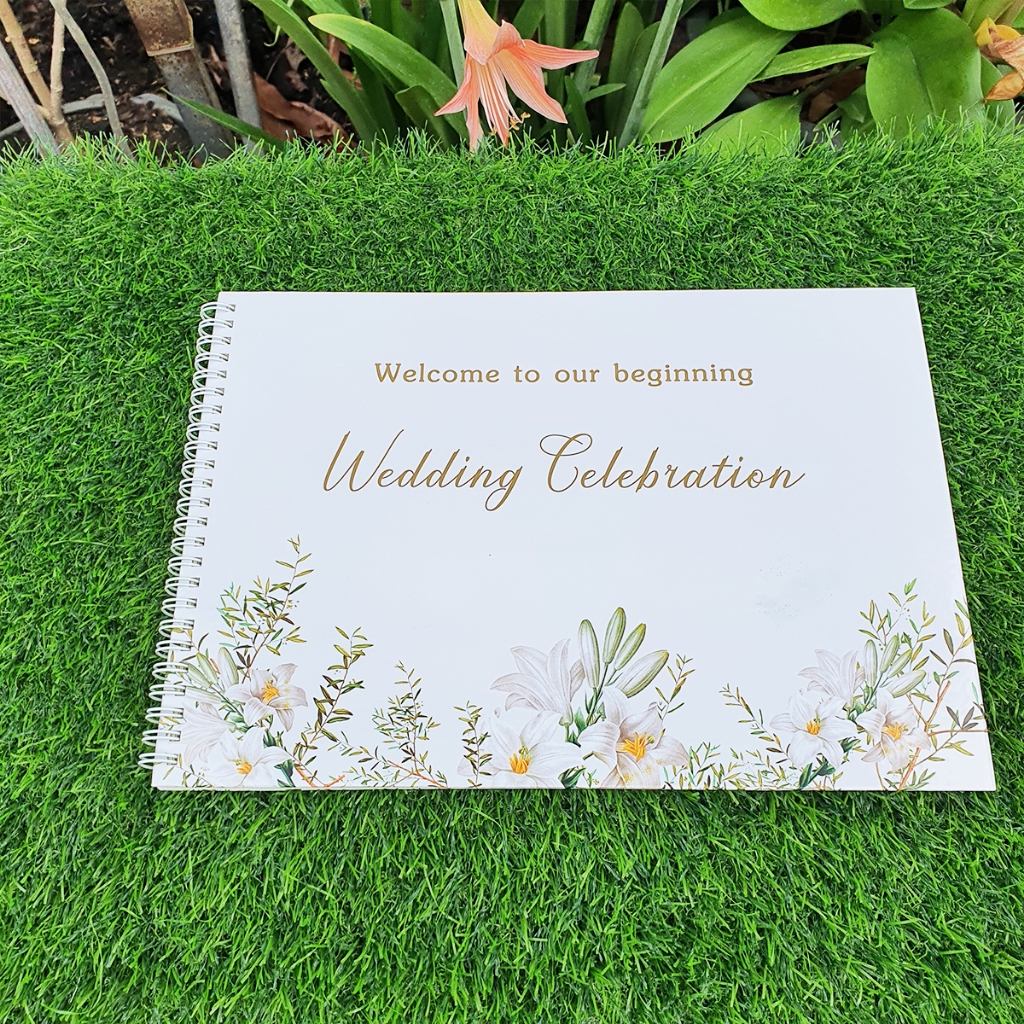 สมุดเซ็นอวยพรสมุดประสาทพรWeddingCelebration ขนาดA4