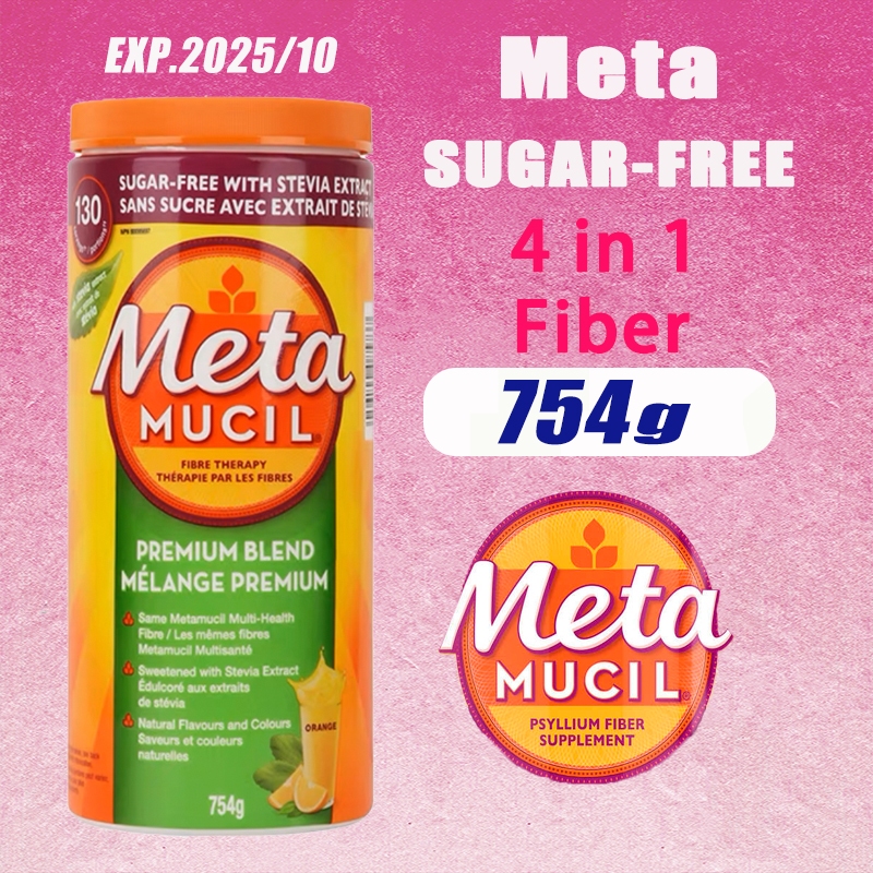 MetaMucil fiber Powder Orange flavor sugar free Powder 754g