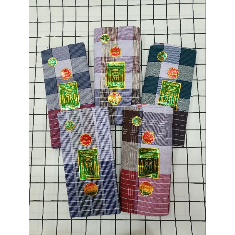 ผ้าโสร่งชาย ผ้าถุงตราเก้าอี้ 1000 เย็บแล้วพร้องใส่