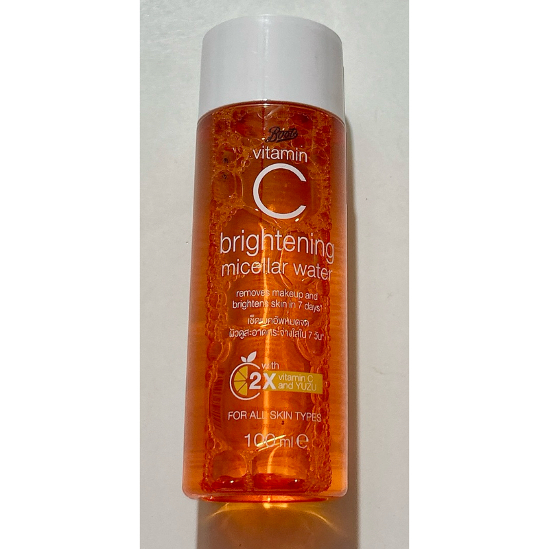มือ 1 ราคาต่อ1 ชิ้น แท้ มีของ ตัดรอบ11.00น. 100ml exp 2026 บู๊ทส์วิตามินซี ไมเซลล่า ทำความสะอาดเครื่องสำอาง