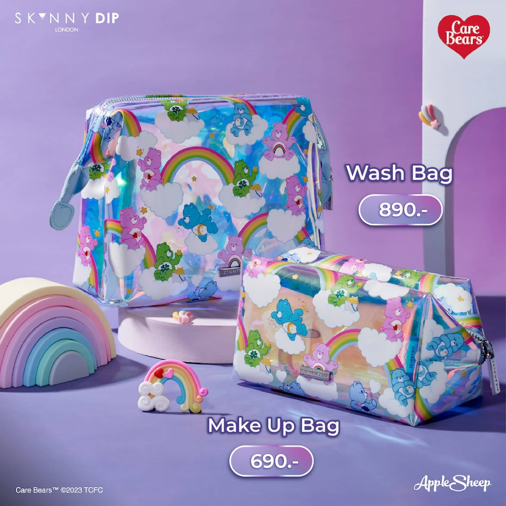 [Skinnydip Care Bears Collection] Phone Strap / Wash Bag / Make Up Bag สินค้าลิขสิทธิ์แท้แบรนด์ skinnydip พร้อมส่ง