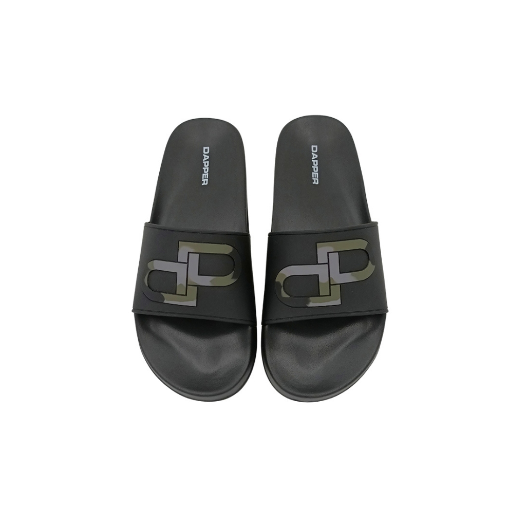 DAPPER รองเท้าแตะ DP Icon Camo Embossed Pool Slide Sandals สีดำ (HSP/BK/1678SL3)