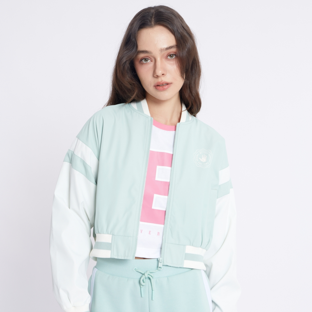 BODY GLOVE SC University Cropped Bomber Jacket 2024 แจ็กเก็ตครอป รวมสี