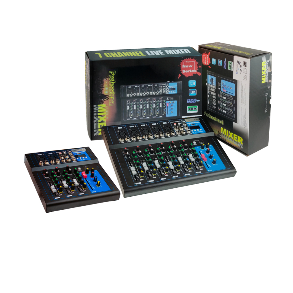 เครื่องผสมเสียง professional เครื่องผสมอาหาร 7/4 ช่อง MG07BT/MG04BT เครื่องขยายสัญญาณ KTV