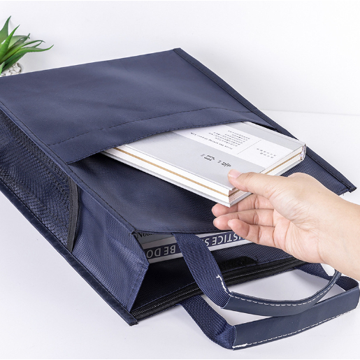 จัดส่งรวดเร็ว กระเป๋าขนาดA4 หลายชั้น สําหรับใส่โน้ตบุ๊ก เอกสาร เหมาะกับผู้ชาย และผู้หญิง นักเรียน - รูปที่ 5