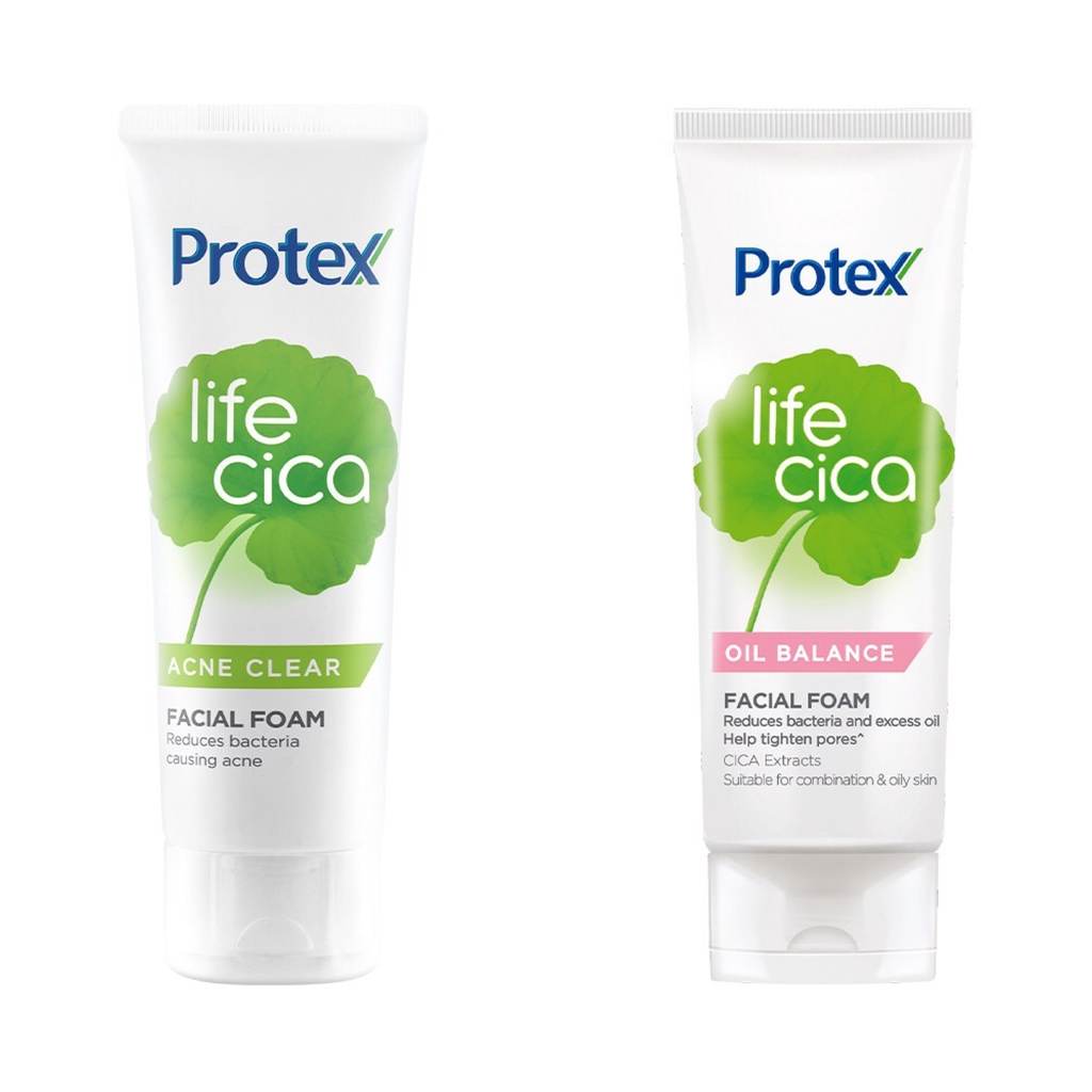 Protex Life Cica Foam โฟมล้างหน้าโพรเทคส์ ไลฟ์ ซิก้า 100 มล.