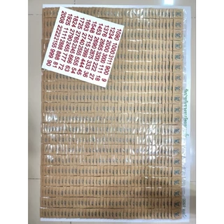 ฉลากเบอร์จับ 3200เบอร์ (ถุง 4 เบอร์) 800ถุง แถมสติ๊กเกอร์