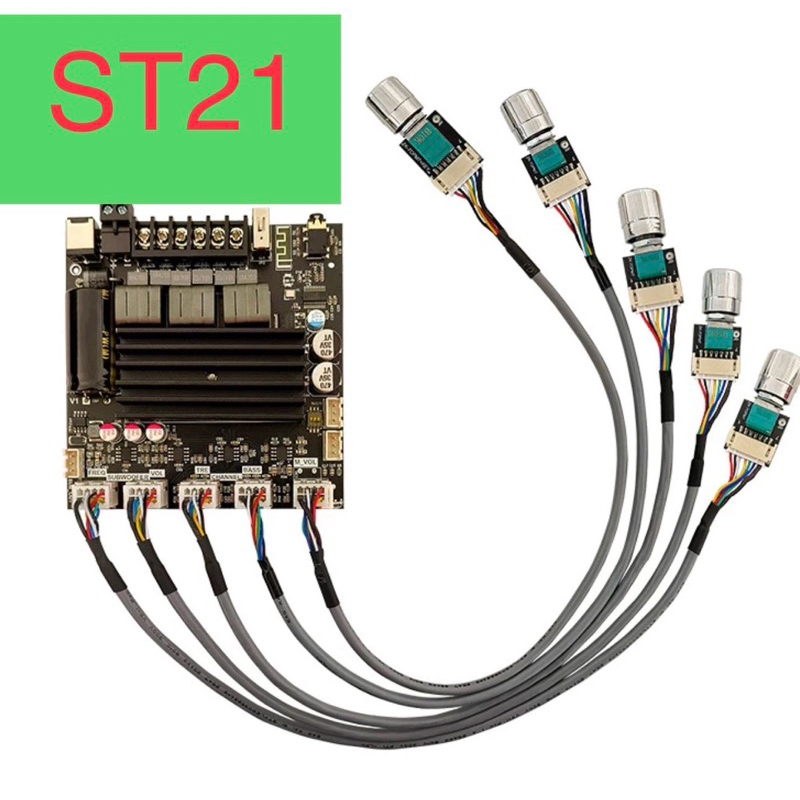 แอมป์รุ่น ZK-ST21 แท้ TPA3221 100W*2+200 DC12-30V รองรับปรีไมค์ ZK AMP  แอมป์จิ๋วขับซับ ZK3002 ZK160
