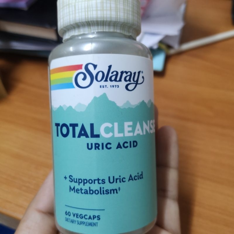 Uric Acid Control 60 Vegetarian Capsules​ Solaray Total Cleanse Uric Acid gout โรคเกาต์  โรคเก๊าท์