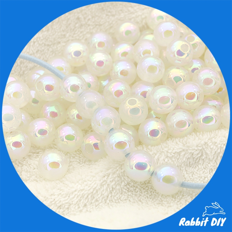 ลูกปัด ไข่มุก สีขาวครีม เกรดพรีเมี่ยม (PREMIUM) ขนาด 12 มม. (แพ็กละ 10 ชิ้น)