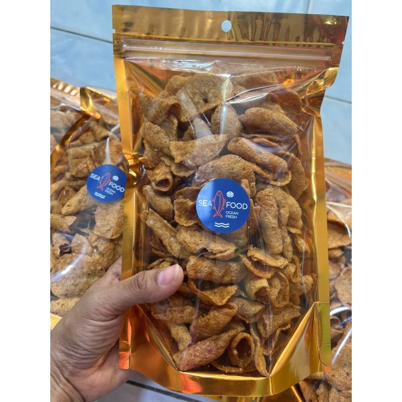 ข้าวเกรียบปลาอินทรีย์ ผลิตใหม่ กรอบอร่อย