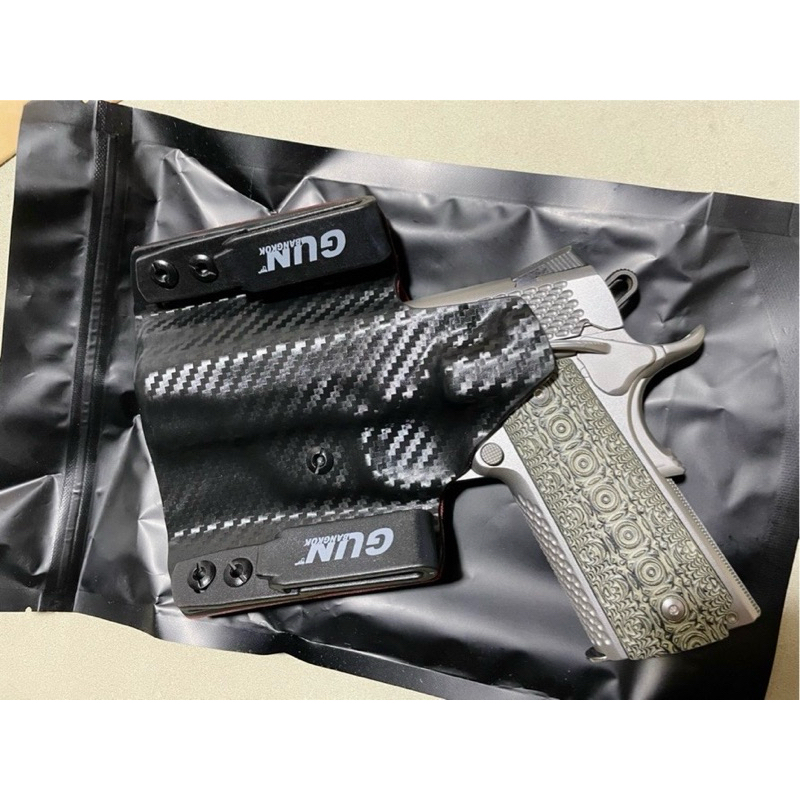 ซองแพนเค้ก Colt 1911 commander 4.25 นิ้ว งาน Handmade แท้ ผลิตในไทย สั่งปรับแต่งได้ มีปัญหาเคลมฟรีตลอดอายุการใช้งาน ราคา ถูกที่สุด ดีลบีเคเค แกลเลอรีภาพที่ 5