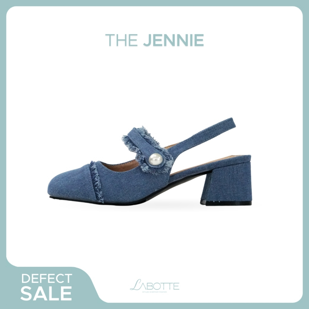 The Jennie (Defect) - Labotte.bkk รองเท้าแมรี่เจน รองเท้าส้นสูงเปิดส้น Y2K Mary Jane Shoes (336-1)
