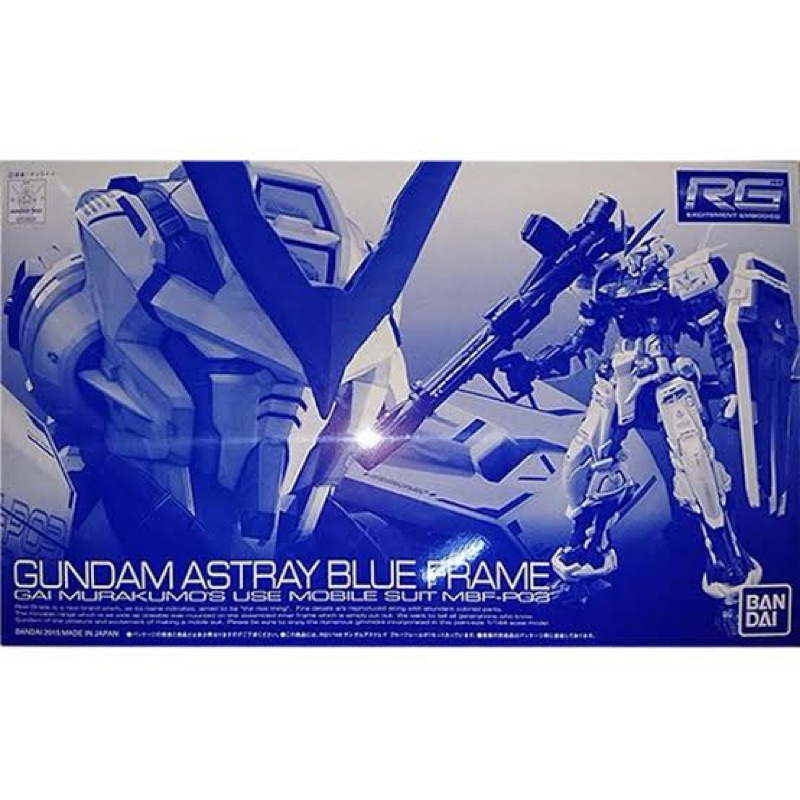 🔥[พร้อมจัดส่ง]🔥*กล่องบุบ*P bandai Rg 1/144 Rg Gundam Astray Blue Frame