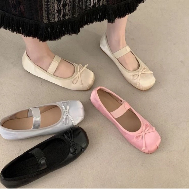 รองเท้าบัลเล่ต์Y2K(พร้องส่ง)