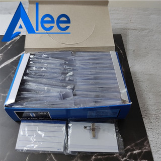 Alee ป้ายชื่อติดหน้าอก พร้อมเข็มกลัดและคลิปหนีบ อย่างหนา 50 ชิ้น
