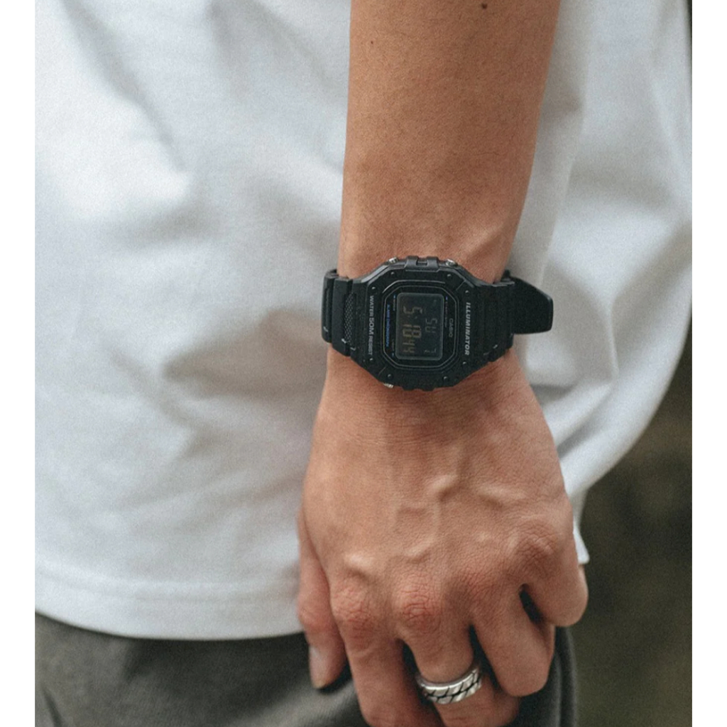 casio ของแท้ประกันศูนย์ นาฬิกาคาสิโอ ผู้ชาย W-218 รุ่น W-218H / SMILEYTIME ประกันศูนย์cmg/c-thong