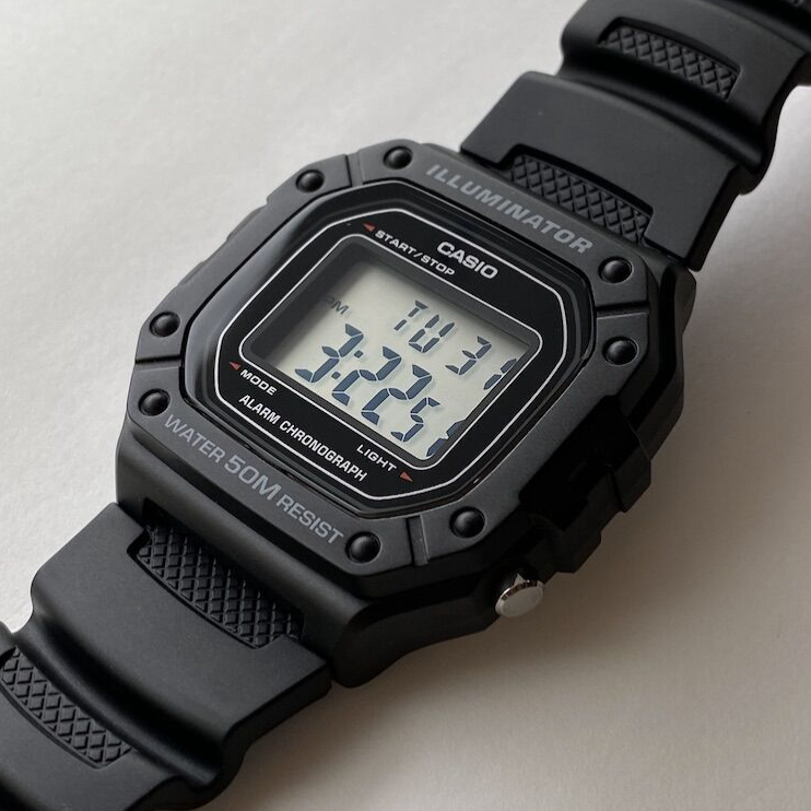 casio ของแท้ประกันศูนย์ นาฬิกาคาสิโอ ผู้ชาย W-218 รุ่น W-218H / SMILEYTIME ประกันศูนย์cmg/c-thong
