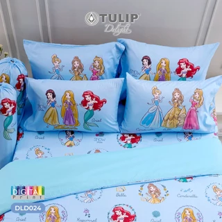 TULIP Delight เจ้าหญิง Princess พิมพ์ดิจิตอล DLD024 ลิขสิทธิ์แท้ดิสนีย์ Disney ชุดผ้าปูที่นอน ผ้าห่มนวม