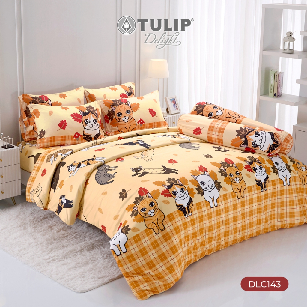 TULIP Delight ทูนหัวของบ่าว DLC124 ลิขสิทธิ์แท้ทูนหัวของบ่าว ชุดผ้าปูที่นอน ผ้าห่ม ผ้านวม พิมพ์ลายการ์ตูน