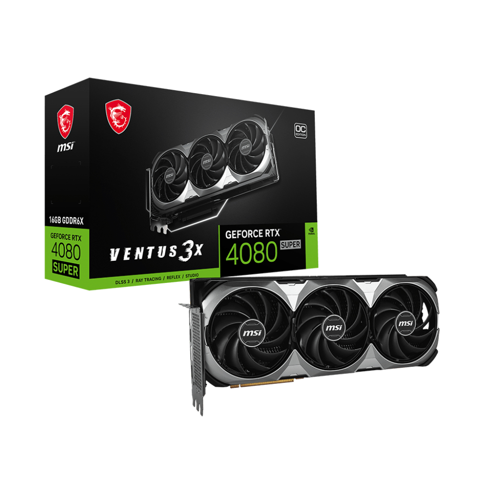 MSI GeForce RTX 4080 SUPER 16G VENTUS 3X OC การ์ดจอ VGA (MSIVGA4080S VEN 3X OC 16G)