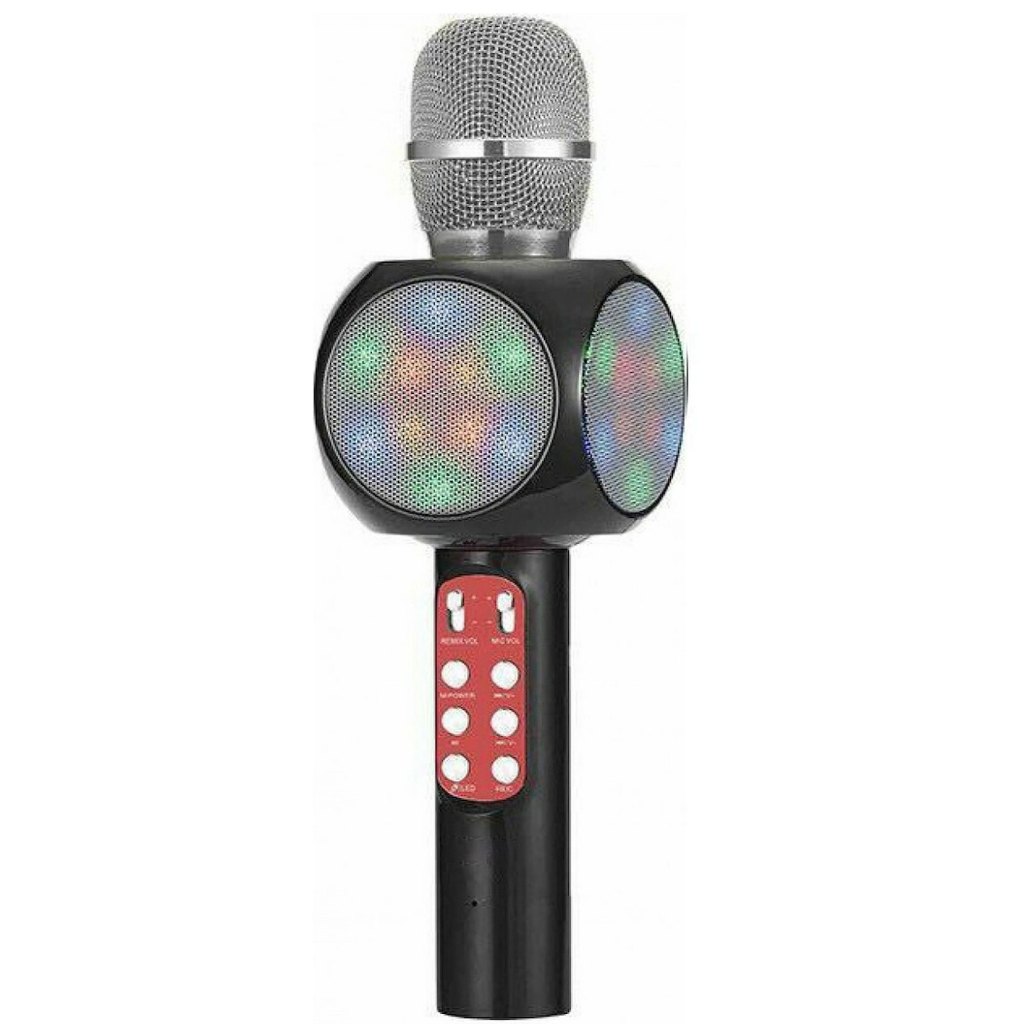 COMPRO ไมค์คาราโอเกะ  รุ่น OB-02  เครื่องเล่นคาราโอเกะ บลูทูธ ไร้สาย ไมโครโฟนคอนเดนเซอร์ ลำโพง ในตัวเดียว คล่ะสี