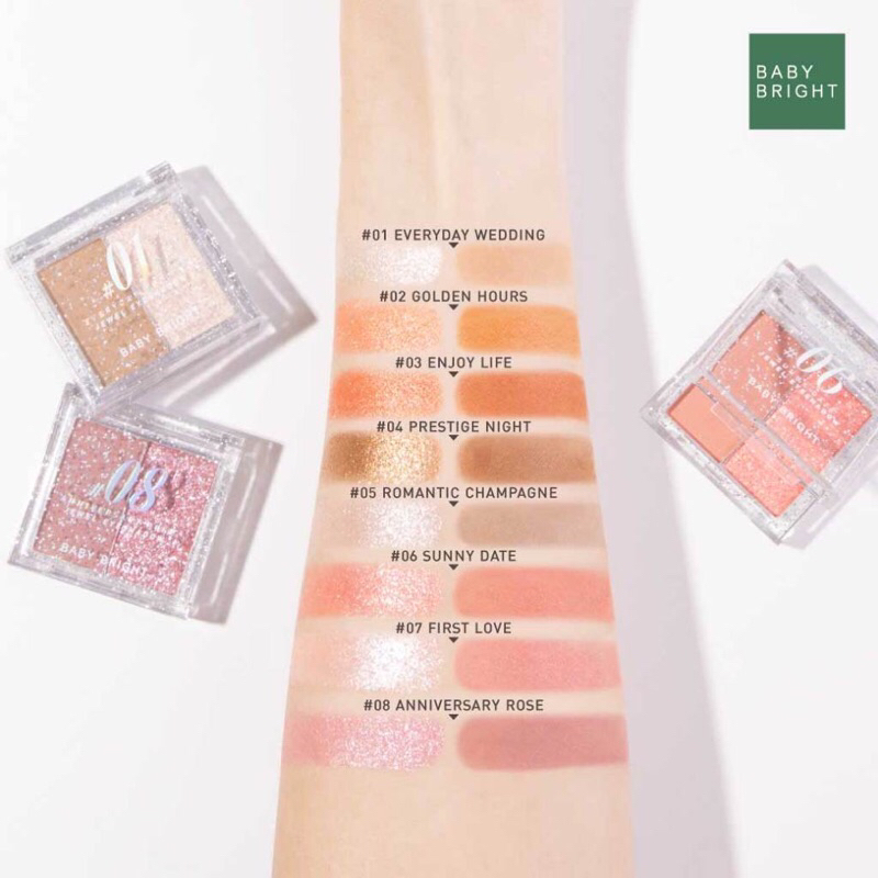 BABY BRIGHT JEWEL EYESHADOW เบบี้ไบร์ทจิวเวลอายแชโดว์ ขนาด 1.0+1.1G ราคา ถูกที่สุด ดีลบีเคเค แกลเลอรีภาพที่ 5