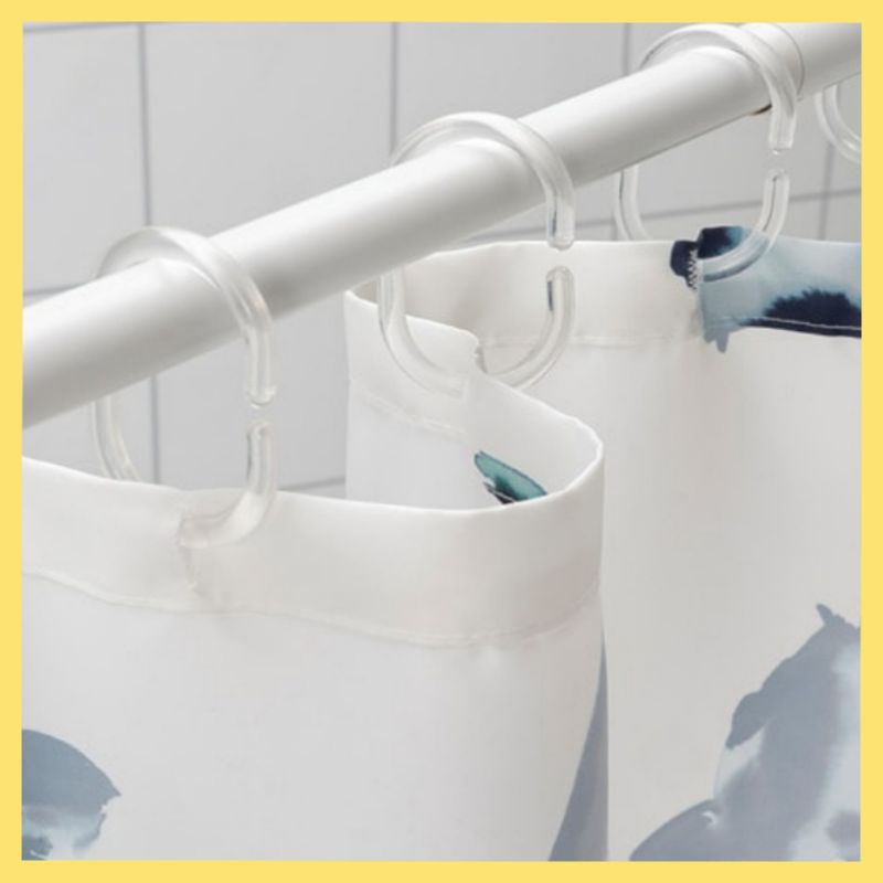 แนะนำ ผ้าม่าน ผ้าม่านห้องน้ำ ขนาด 180×200 ซม. จากอีเกีย ราคาพิเศษ มีเก็บเงินปลายทาง