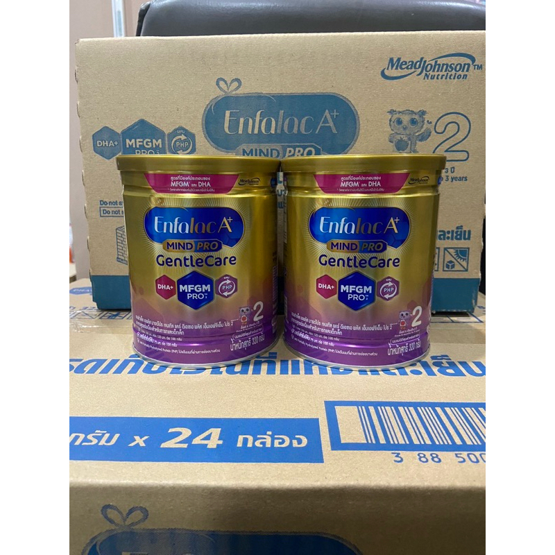 นมผงเอนฟาแล็ค เอพลัส มายด์โปร เจนเทิลแคร์ ดีเอชเอ พลัส สูตร 2 Enfalac A+ Mindpro Gentle Care ขนาด 320 กรัม