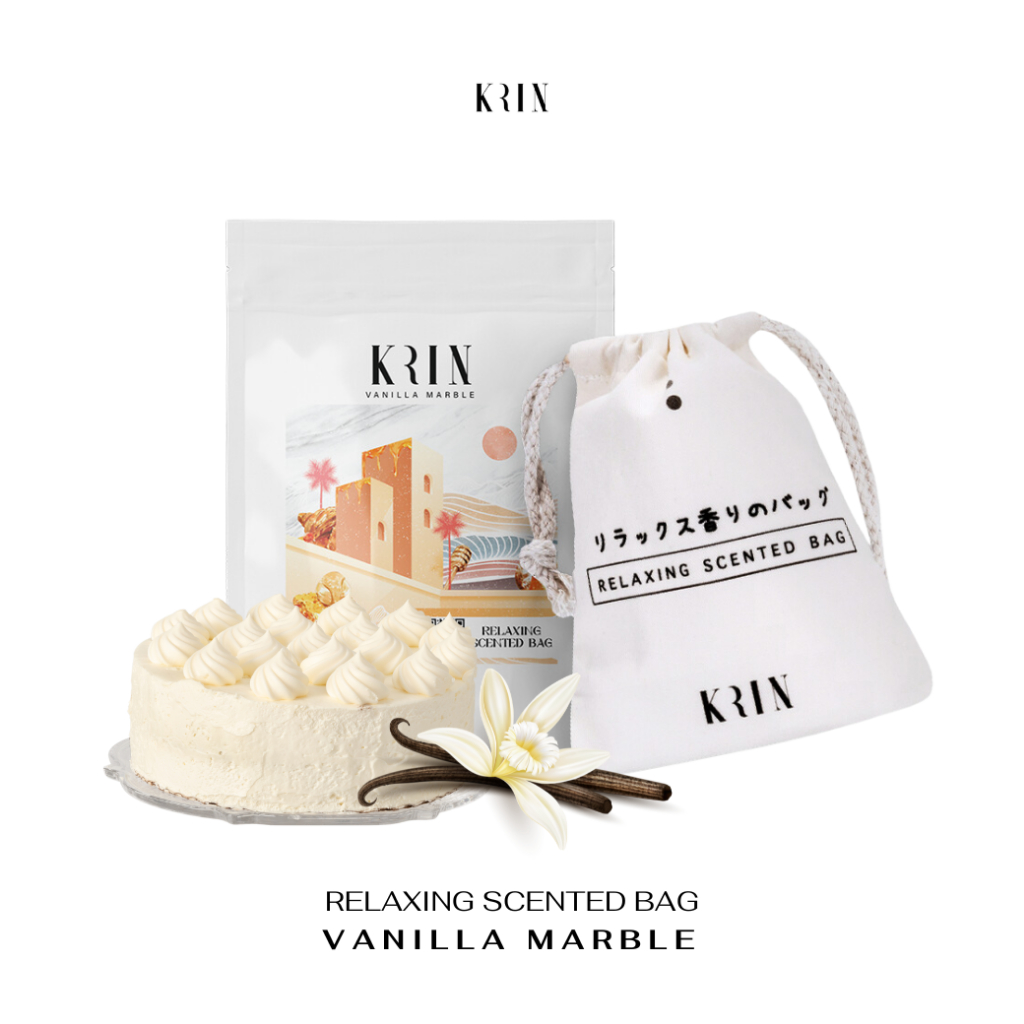 Krin Relaxing Scented Bag Vanilla Marble (ถุงหอมปรับอากาศ กลิ่น วนิลา)