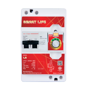 เครื่องตัดไฟรั่ว RCBO 2P รุ่น Smart Life - LS (สำหรับระบบไฟฟ้า 1 เฟส) : เซฟทีคัท สมาร์ท