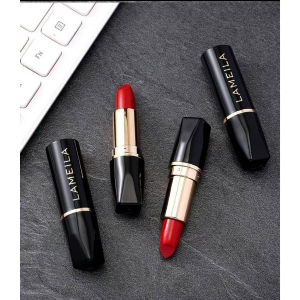 C.244.ลิปสติก Lameila#2005 เพิ่มความชุ่มชื้น ติดทนนาน ป้องกันน้ํา ลิปสติกเซ็กซี่ เนื้อแมตต์กํามะหยี่